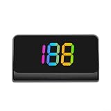 Bebykilemi Velocímetro digital GPS HUD para todos los coches, proyector de parabrisas KMH con pantalla de 7 colores, compatible con autobuses, camiones, bicicletas, scooters, a