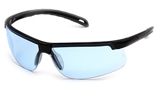 Pyramex Ever-Lite Lightweight Safety Glass Black Frame Infinity Blue Lens