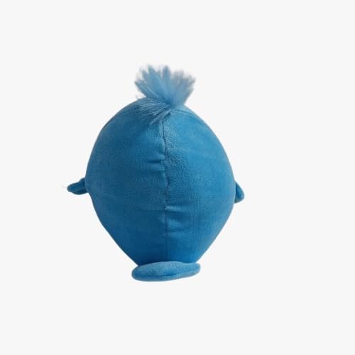 Image of Cute Blue Bird Soft Toy Plush for Kids | Ultra Soft Huggable Stuffed Animal Toy for Baby Boys & Girls for Birthday, Valentine & Home Decor - Height 18 Cm