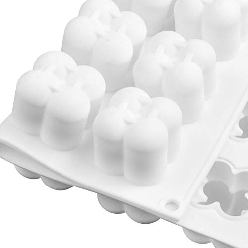 JAOCDOEN Moldes de silicone para velas, molde de silicone com mini bolha em 3D, ferramentas artesana
