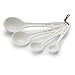 Portmeirion Sophie Conran Measuring Spoons, Set of 4 - Fine Porcelain Nesting Utensils with Hand-Thrown Look for Kitchen Prep, Baking & Serving Tools, Durable Design & Dishwasher Safe