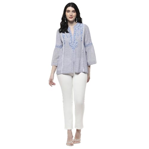 Image of BIBA Women Cotton Straight Dyed Kurti