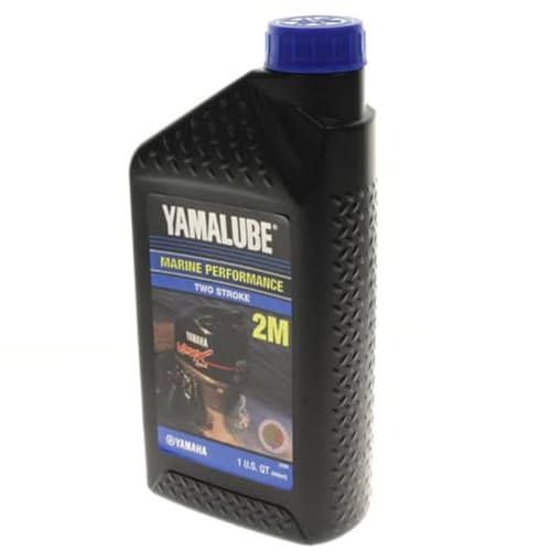 Image of Yamaha Yamalube Outboard 2M Marine 2-Stroke Oil- 1 Quart, #LUB-2STRK-M1-12