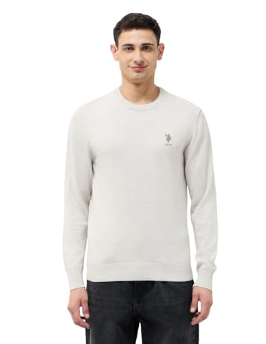 Image of U.s.Polo Association Men's Solid Regular fit Sweater