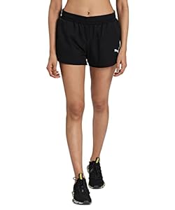 Puma Active Woven Shorts Damen Trainingshose Schwarz