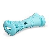 Messy Mutts Totally Pooched Chew n' Stuff Roll | 6” Durable TPR Dog Toy | Made for Tough Chewers | Interactive Treat Puzzle for Dogs | Teal Messy Mutts Totally Pooched Chew n' Stuff Roll | 6” Durable TPR Dog Toy | Made for Tough Chewers | Interactive Treat Puzzle for Dogs | Teal