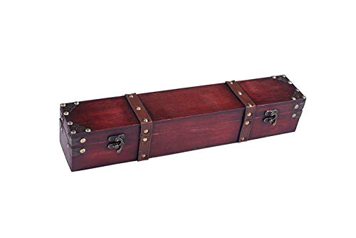 Cottage Garden Witch Wizard Handcrafted Wood Magic Wand Box, 18 inch, Mahogany