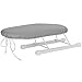 Socobeta Anti-Slip Ironing Board Foldable Mini Ironing Accessories for Ironing Clothes(Anti-scalding Silver Cloth)