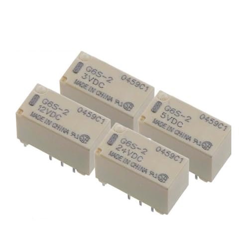 Relé G6S-2-24VDC miniatura de corriente continua pack de 10 componentes electrónicos