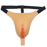 CTKOLYS Men's Camel Toes Panty Hiding Gaff Silicone Thong for Crossdresser Transgender 1G, 0.6lbs - Cyber Skin