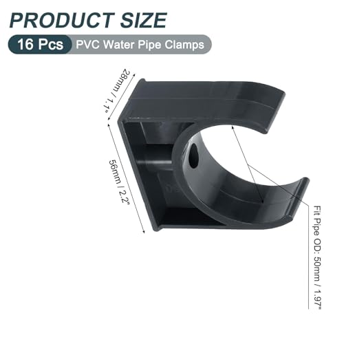 Collier de serrage PVC 50mm noir en U pour optimiser les câbles studio