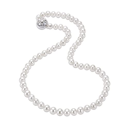 Freshwater Cultured Pearl Necklaces Women (18 Inch, 7-8Mm) #TOP13
