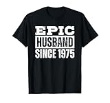 Photo Gallery epic husband since 1975 maglietta Photo Gallery epic husband since 1975 maglietta