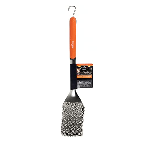 Mr. Bar-B-Q Chainmail Grill Brush | Stainless Steel Grill Scraper