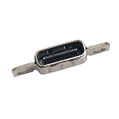 Zahara Porta de carregamento USB tipo C, plugue de tomada de alimentação CC, substituição para Lenov