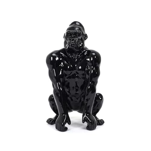 HOME DECO FACTORY CMPPA The Hockender Gorilla, Kunstharz, 24 cm