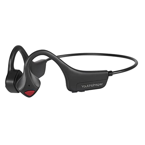 Youthwhisper Bone Conduction Bluetooth Headphones - Open-Ear Headphones With Mic - Wireless Bone Conducting Headset For Work, Learning, Running, Driving #TOP4