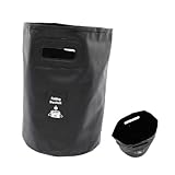 Beaupretty 折りたたみバケツ 防水 軽量 多用途 アウトドア用 折畳み可能 水容器 釣り 洗車 キャンプ 用 耐久性強化ハンドル付き