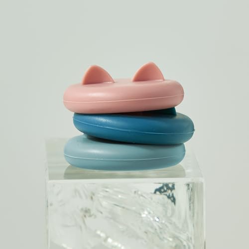 Wingcases-Milk Bottle Tops [One Pint，NOT 1L] Reusable Silicone Mixed 3 Pack without Bottle, Designed Only for The UK One Pint Milk Glass Bottle, Dishwasher, 100% Leakproof, Multicolour