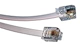 Max Value MV62203 - Cable ADSL (Conector RJ11, 5 Metros), Blanco