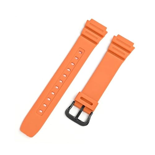 SRMVRNKNNK �J�V�I Fit For G-SHOCK AQ-S810W AE-1200 1300 W-216H W-735H �p�ʌ^�X�g���b�v ���o�[�������v�o���h(Orange02)