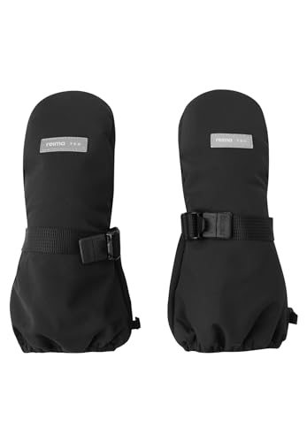 Reima Kids Ote Mittens Schwarz - Primaloft wasserdichte extra warme Kinder Fäustlinge, Größe 5 - Farbe Black