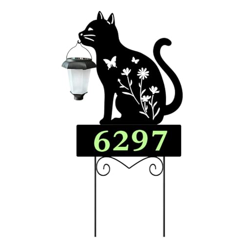 Piquets décoratifs d'extérieur pour chat éclairant vos allées nocturnes - 2