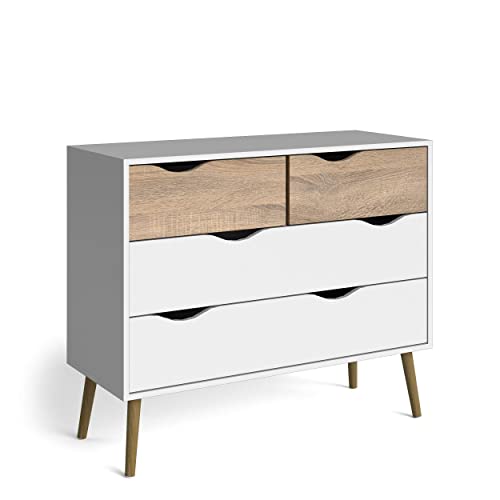 Dmora Cassettiera a Quattro cassetti, Colore