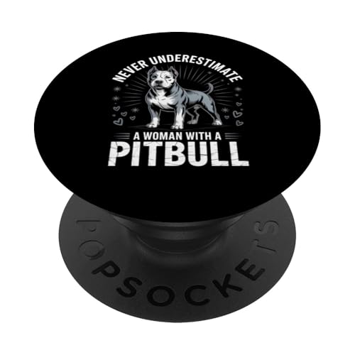 Empowering Pitbull Mom Dog Owner PopSockets Adhesive PopGrip