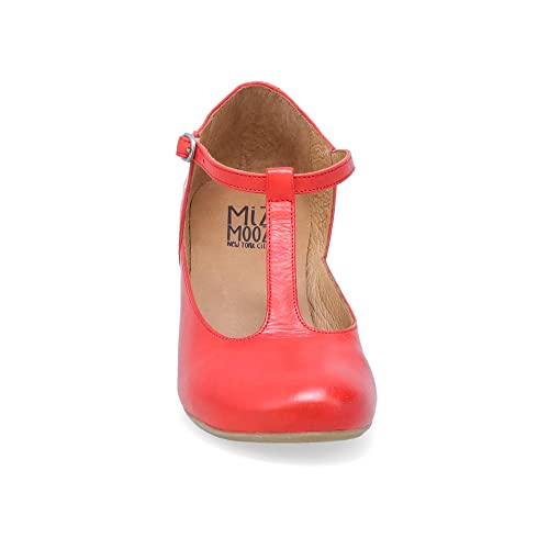 Miz Mooz Fleta Women's Retro Inspired Heels Scarlet3