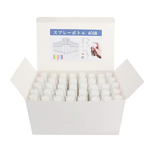Kivvo 携帯用スプレーボトル アルコール対応 20ml容量40個 詰め替えボトル (20ml 40個)
