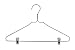 NAHANCO 8401PC Brushed Aluminum Suit Hanger (Pack of 100)