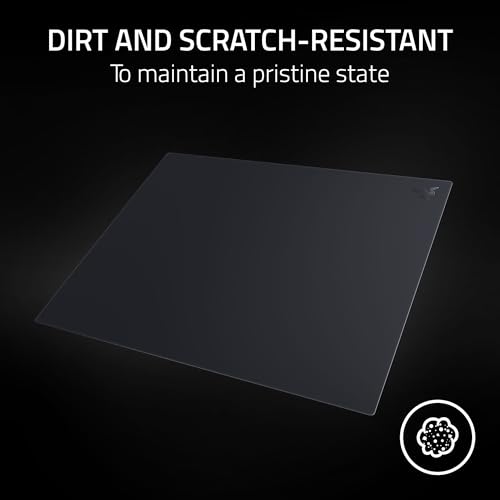 Image of Razer Atlas Pro Tempered Glass Gaming Mouse Mat - Ultra-Thin 1.9mm, Dirt and Scratch Resistant, Ultra‑Smooth Low‑Friction Surface, Optimized for Optical Sensors, Anti-Slip Base - Black | Dirt and Scratch Resistant, Ultra‐Smooth Low‐Friction Surface, Optimized for Optical Sensors, Anti-Slip Base
