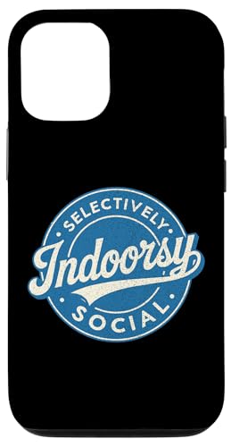 Indoorsy Selectively Social �r���e�[�W ���Љ�I �����I �X�}�z�P�[�X iPhone 12/12 Pro �p