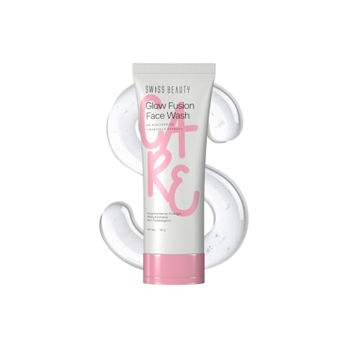Image of Swiss Beauty Care Glow Fusion Face Wash | Deep Yet Gentle Cleanse | 2% Niacinamide & Marigold Extract | Exfoliating | 100gm