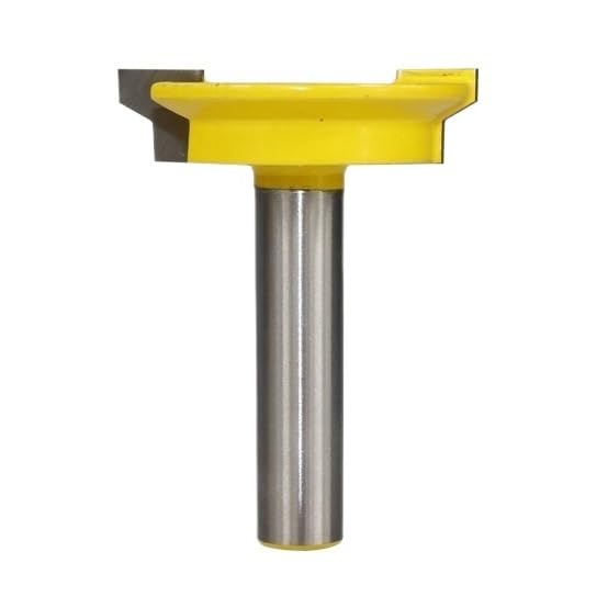Broca fresadora de cajón con vástago 1/4" y 1/2" for molduras carburo madera, cortador espiga, herramientas carpintería, fresado juntas(1I2 Inch)