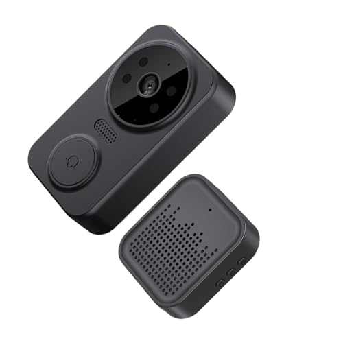 BEALIFE Vídeo de Control de acceso de protección de seguridad con funcionalidad de intercomunicador, cierre de puerta eléctrico de plástico, puerta de Control de acceso, Negro