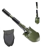 Gesamtlänge ca. 39 cm inox-trade Bundeswehr Klappspaten mit Original Tasche Spaten Feldspaten Hülle 39 cm Schwarz