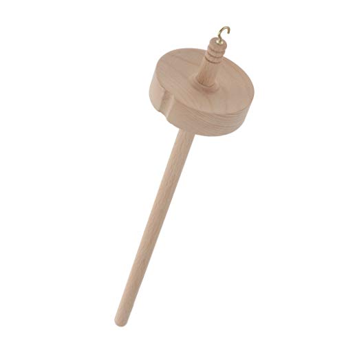 image for GZYUULI Newly Drop Spindle Top Whorl Yarn Spin Hand Carved Wooden Tool
