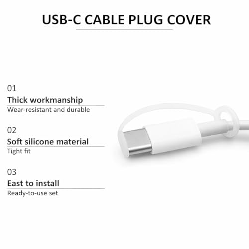 Image of Mizi USB C Dust Plug for iPhone 17 Pro Max (4 Pack) - Charging Port & Speaker Port Protector, Complete Cleaning & Maintenance Accessories - Orange