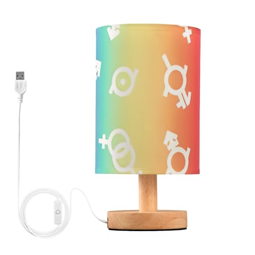 LGBT Small Table Lamp for Bedrooms and Desks