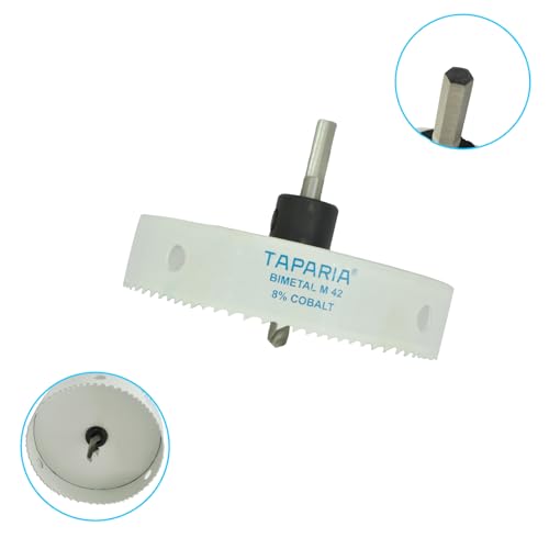 Image of Taparia Bimetal Mini Hole Saw HSM 95 - Precision Cutting Tool, High -Speed Steel Teeth for Wood, Metal & Plastic