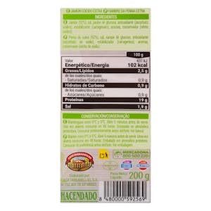 Jamón cocido Hacendado lonchas Paquete 200 g Pack 2