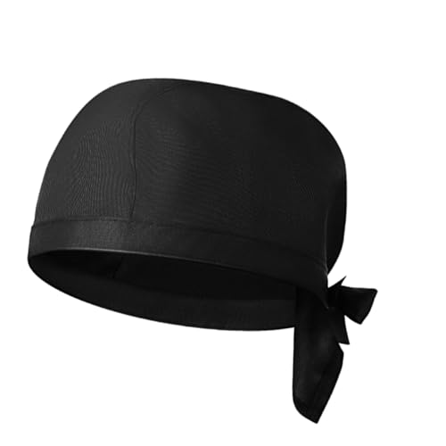 Cabilock 3pcs Adjustable Chef Hats for Men and Women Breathable Cooking Caps for Kitchen and Food Service Comfortable Black Catering Hats