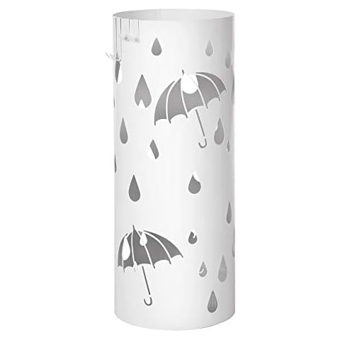Soporte de Paragüas SONGMICS Cilindrico con Gancho y Bandeja de Goteo Cover