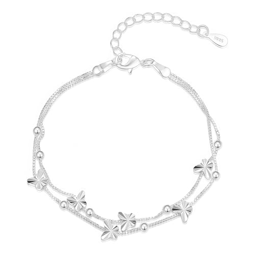 RTRTGS Pulsera De Plata 925 para Mujer, Regalo Amiga, Regalo Cumpleaño, Regalo Mujer Hermana, Cumpleaños, Navidad, San Valentín