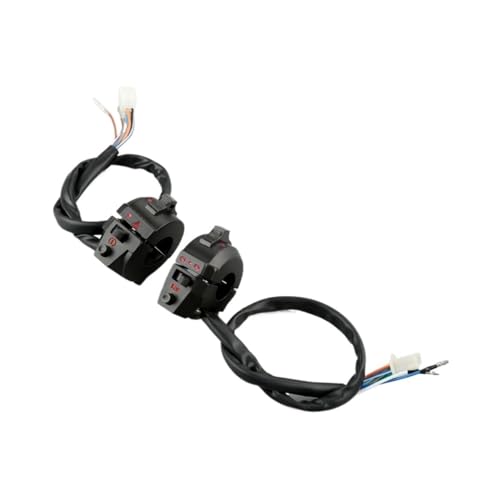 Interrupteur guidon moto 7/8 avec commande klaxon et phares - 5