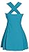 HENGJIA Women's Elegant Crossover One Piece Swimdress Skirted Bottom Swimsuit (FBA) Blackish Green 7XL(US20-22)