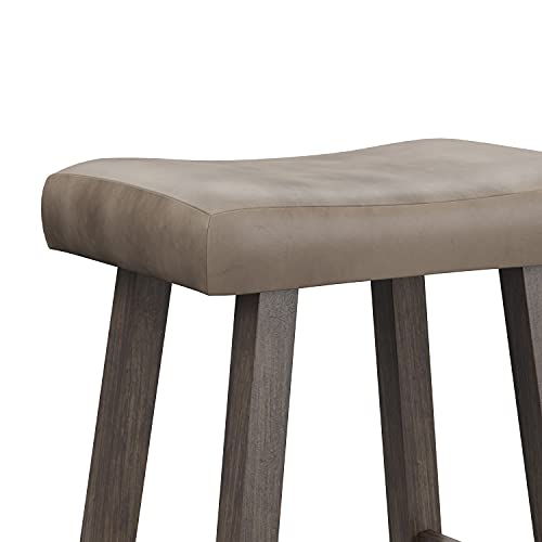 Hillsdale Furniture Saddle Counter Stool, Rustic Gray - Image 6