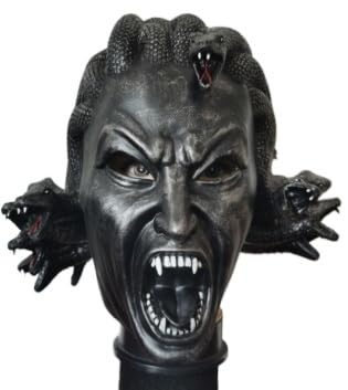 Mr.Fashion Creative God Parody Beast Latex Mask - Sand Sculpture Online Celebrity Live Props - Halloween Animal Headcover (Medusa Mask) โ image 1
